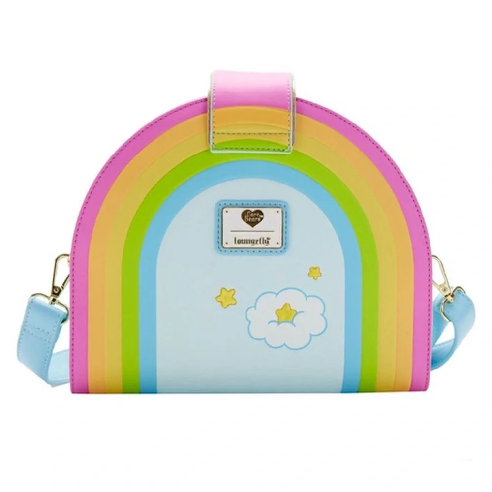 Loungefly Care Bears Rainbow Bag Crossbody Funshine Bear Swing Vegan Carebear